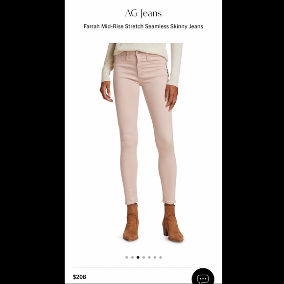 NWT Bass Skinny Fit leg pants light peach/pink First photos similar, not same - Picture 5 of 13